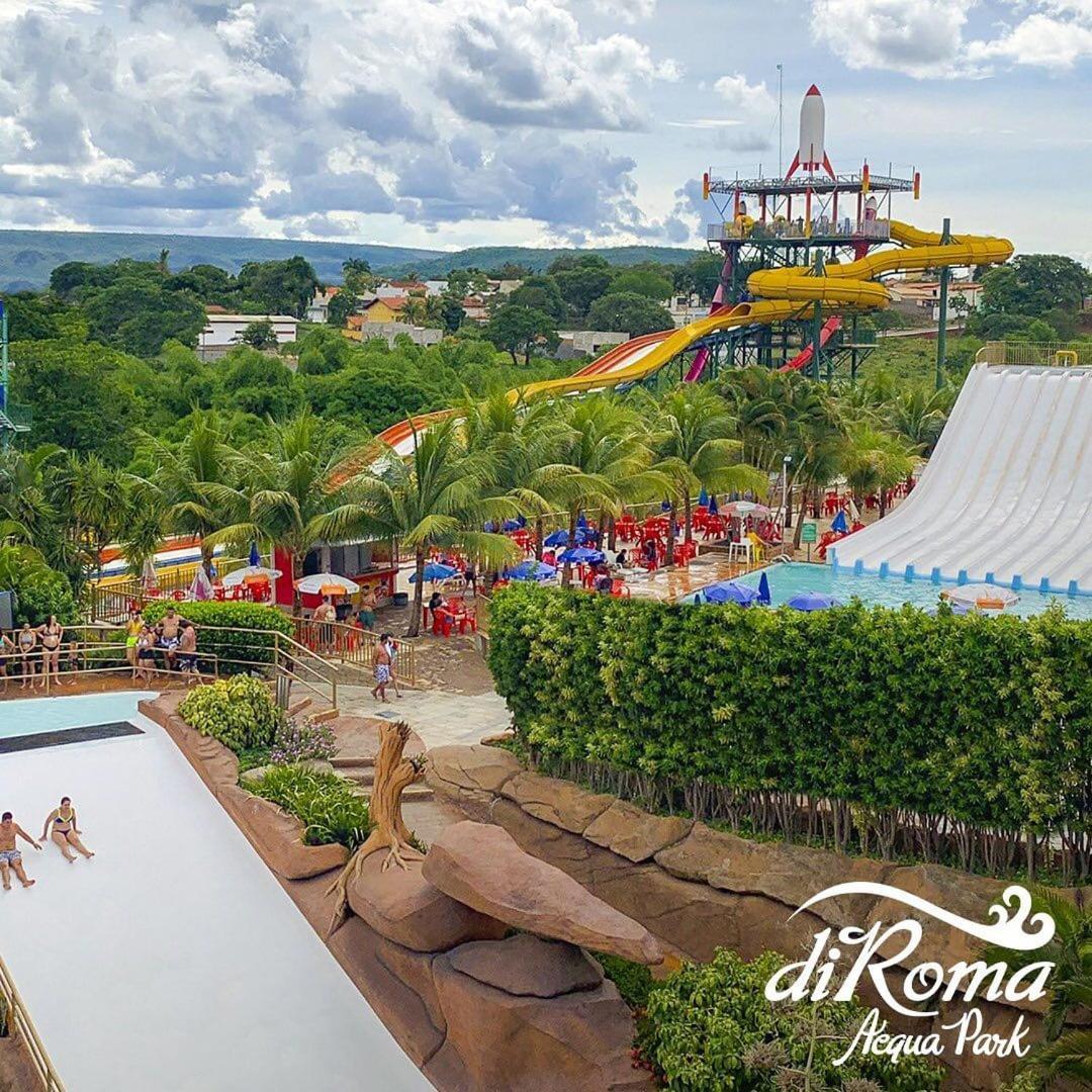 Piazza Diroma Acesso Diroma Acqua Park Gratuito Star Temporada Aparthotel Caldas Novas Kültér fotó